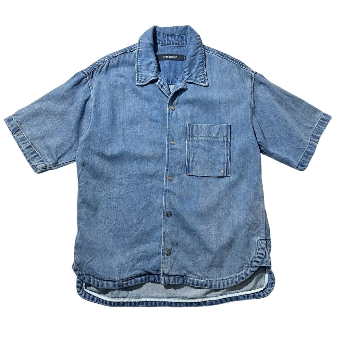 25ss 지오송지오 데님 반팔 셔츠 상품이미지2
