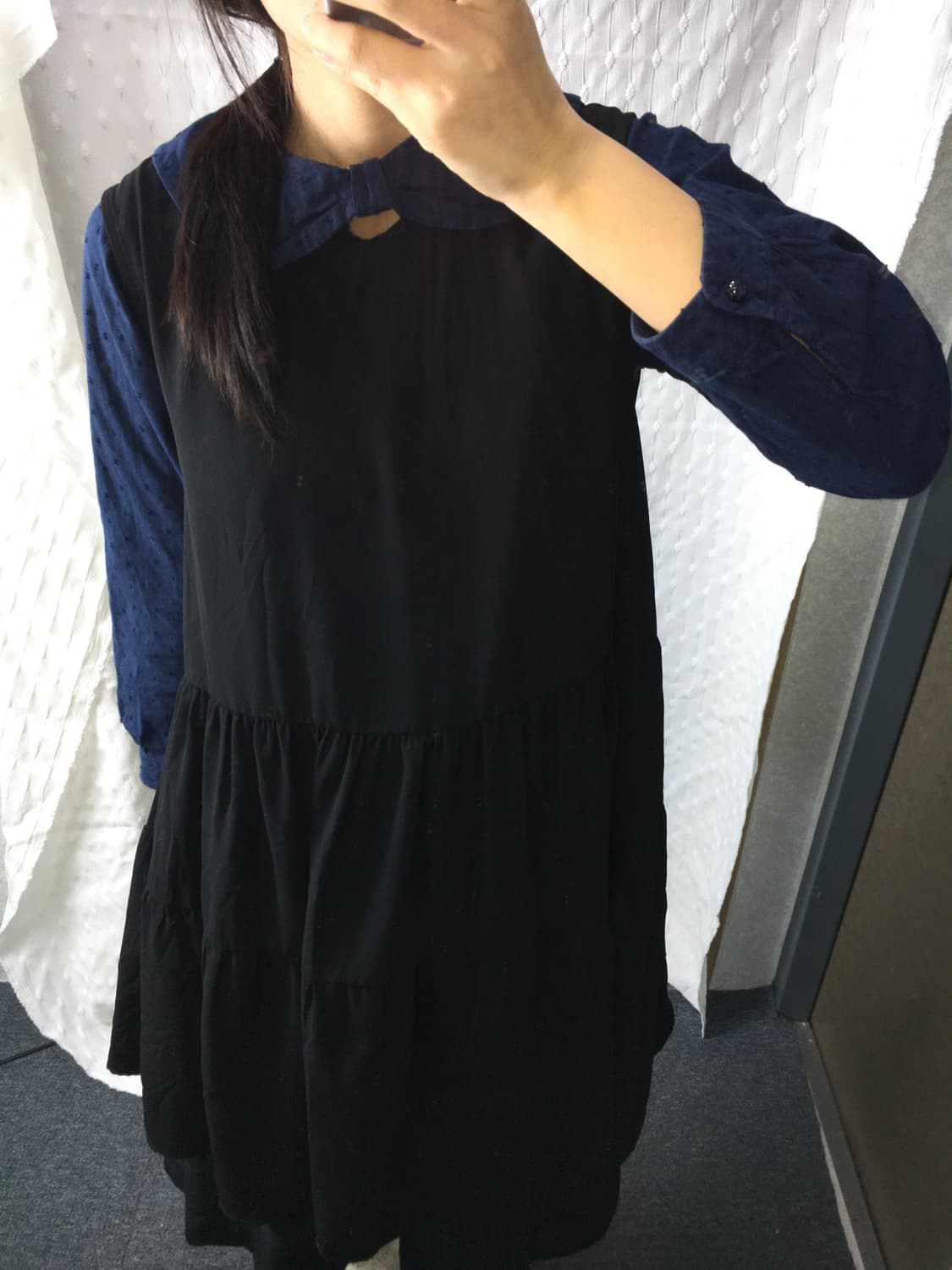 블랙 민소매 원피스 상품이미지3