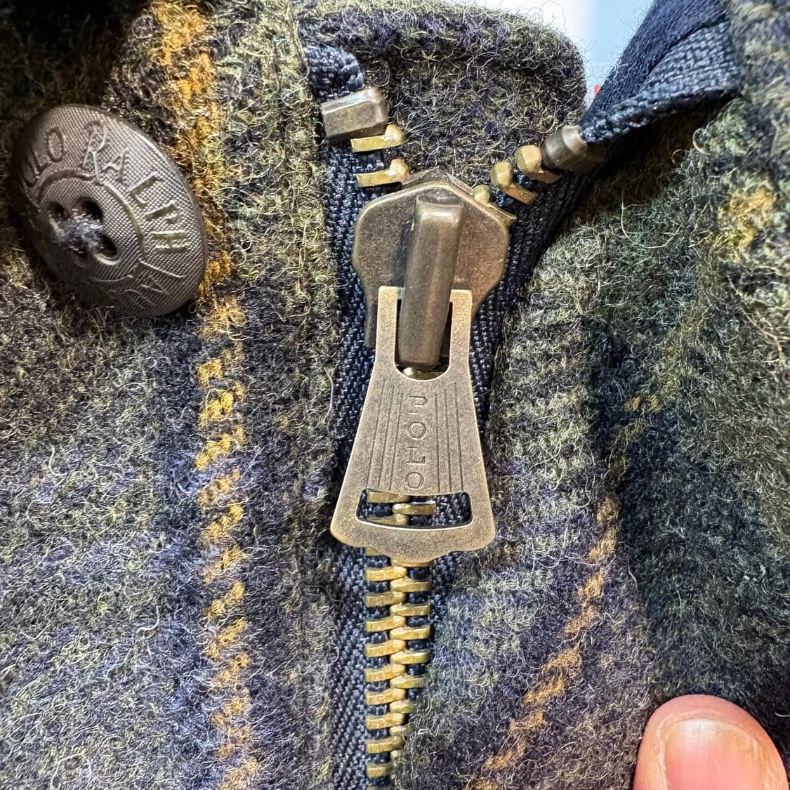 [L] POLO 폴로 랄프로렌 체크 울 자켓 상품이미지3