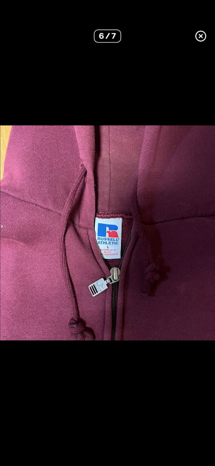 90s 러셀 빈티지 후드집업 상품이미지6