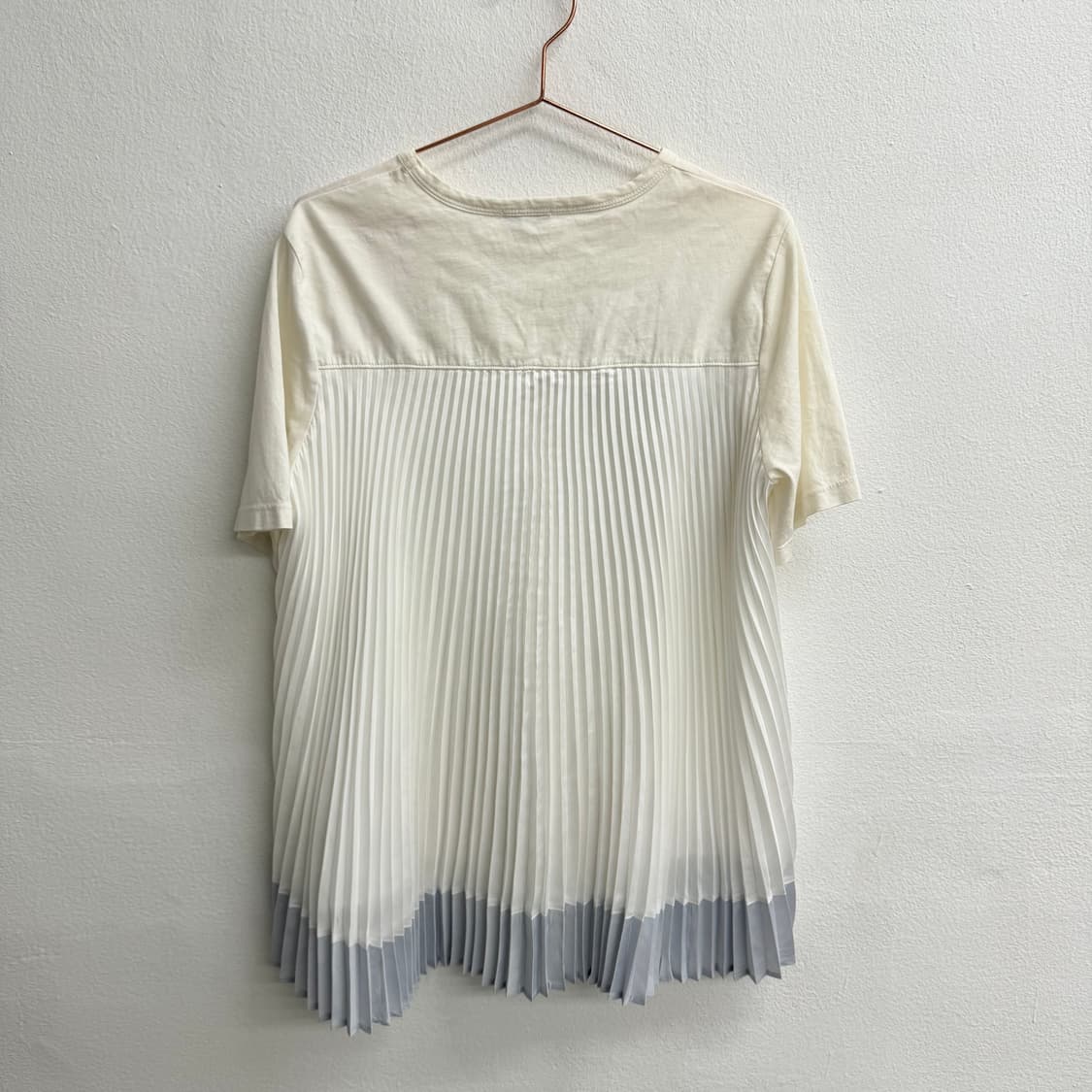 90S Clu 미제 플리츠 레이어드 반팔 티셔츠 (XS) 상품이미지3
