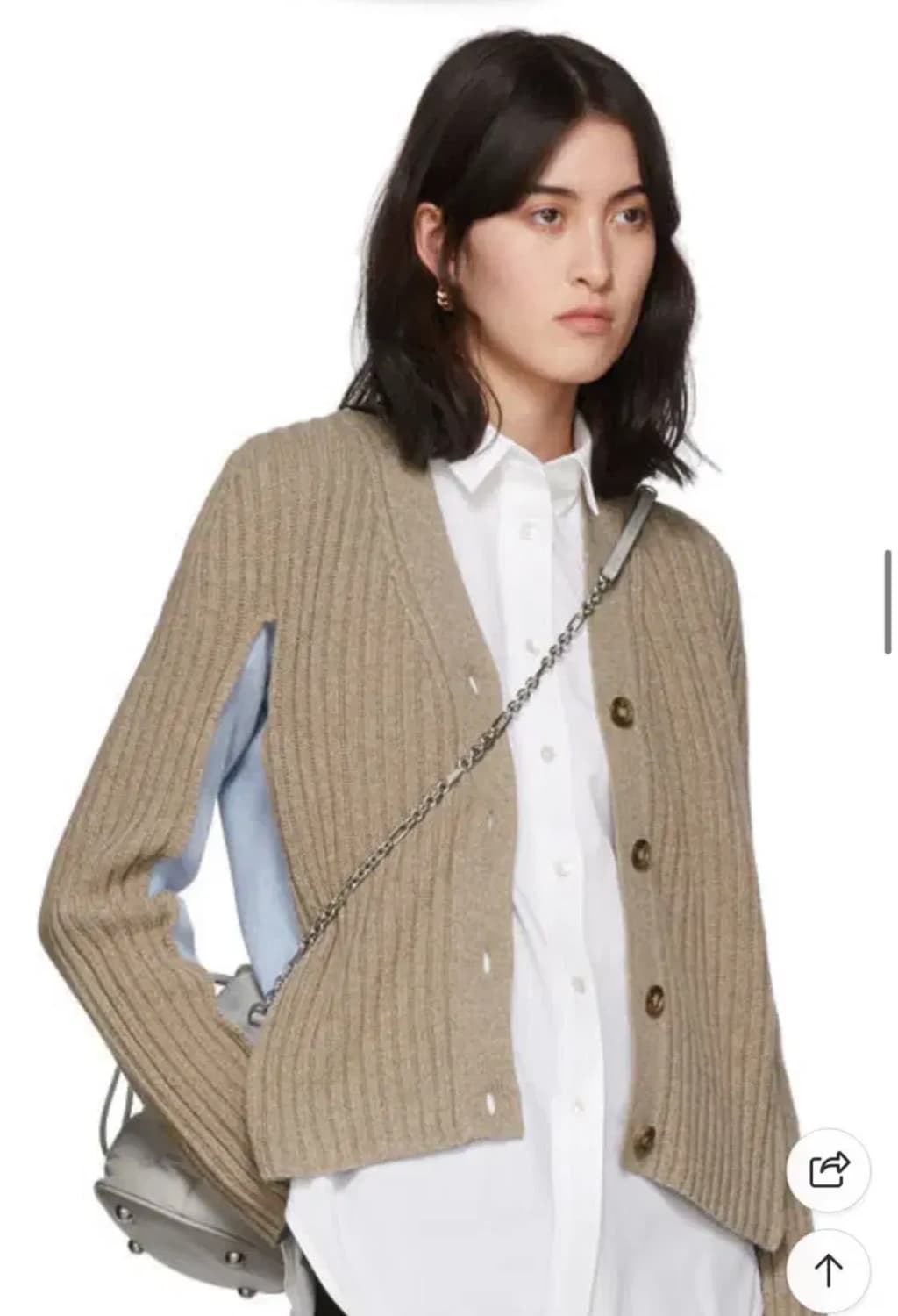 메종마르지엘라 s56wg0111 글램 슬렘 버킷백 그레이 상품이미지2