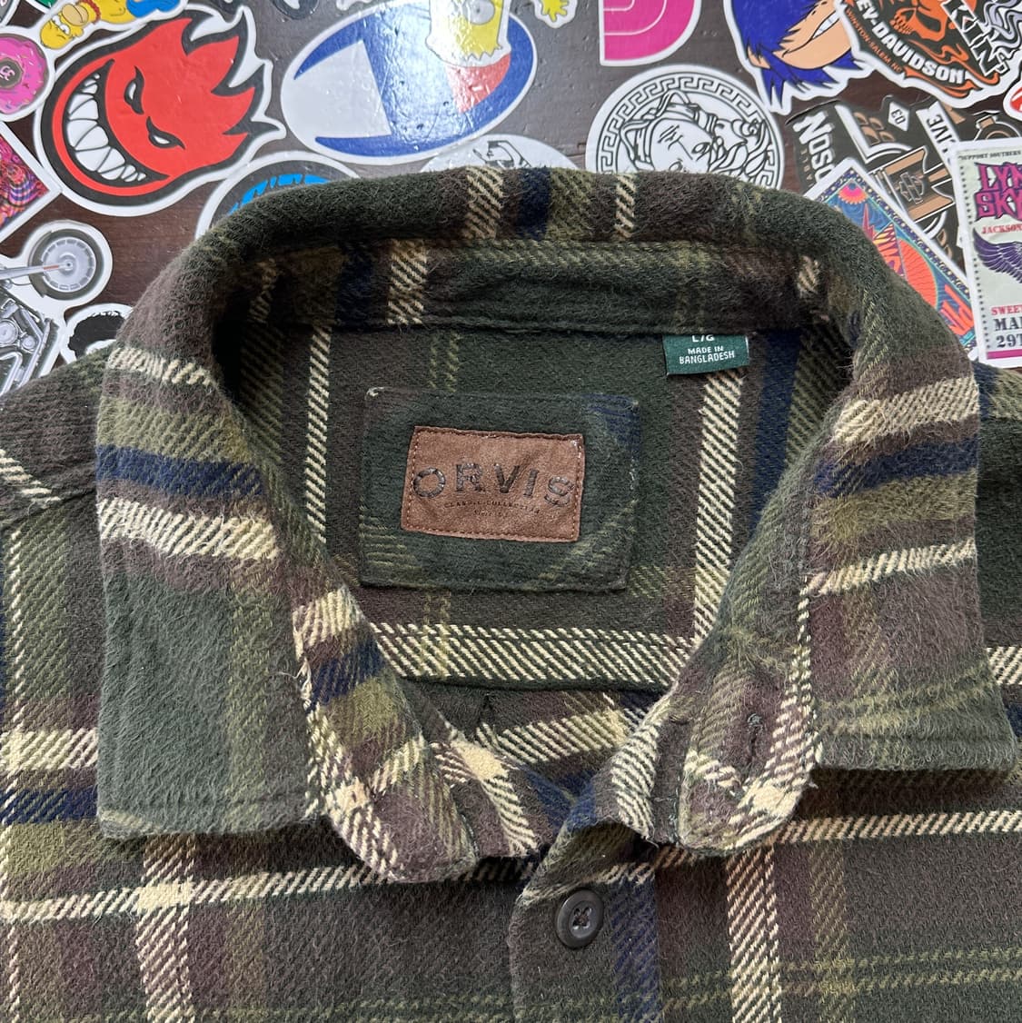 오르비스 체크 플란넬 셔츠 자켓 L 상품이미지7