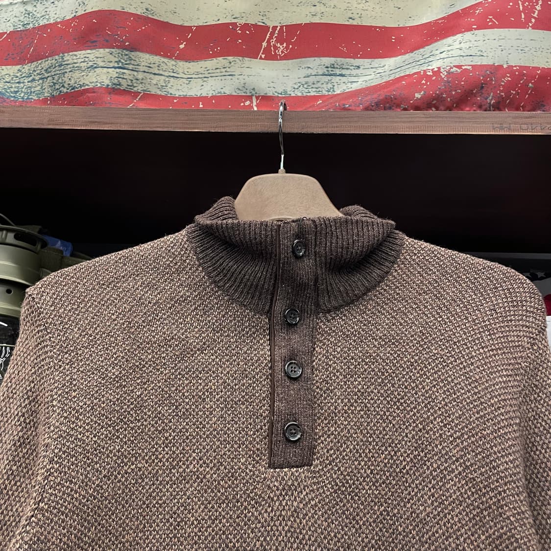 폴로 랄프로렌 신형 라벨 하프 버튼 니트 스웨터 컨트리 상품이미지3