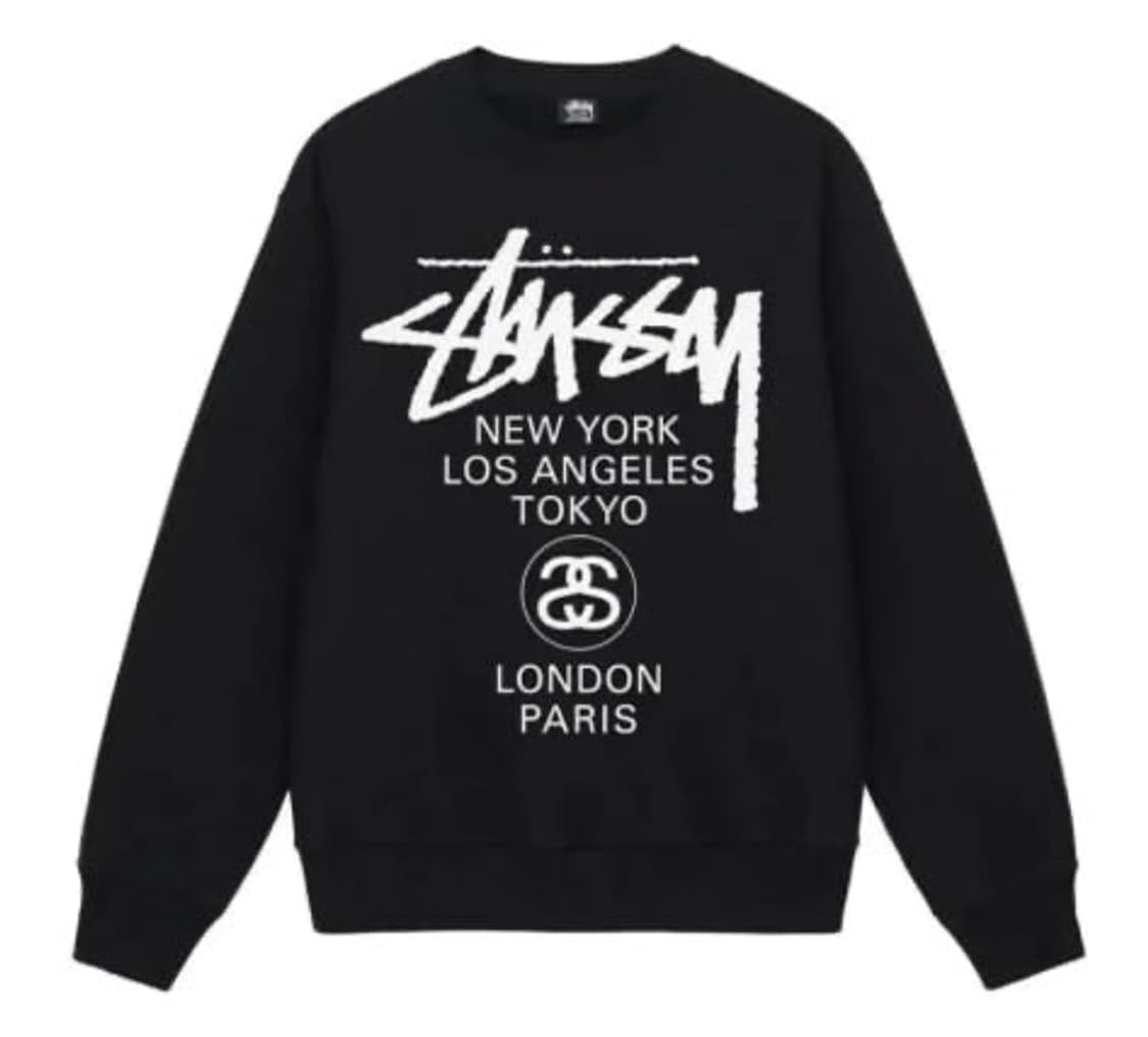 스투시 월드투어 맨투맨 새상품 상품이미지2