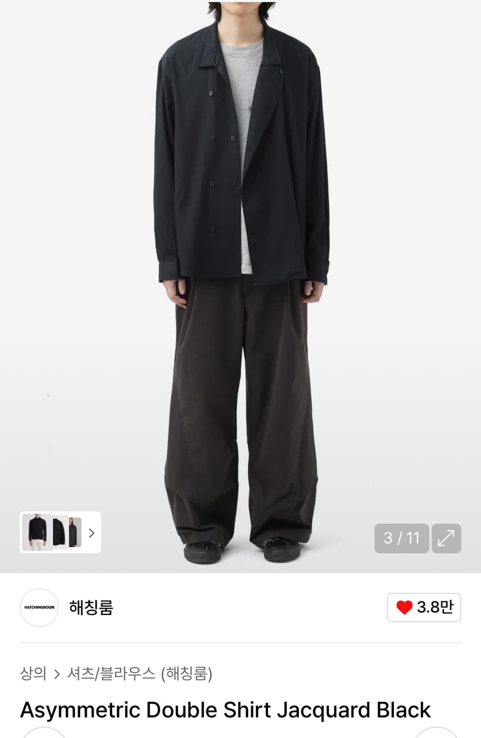 해칭룸 셔츠 자켓 상품이미지5