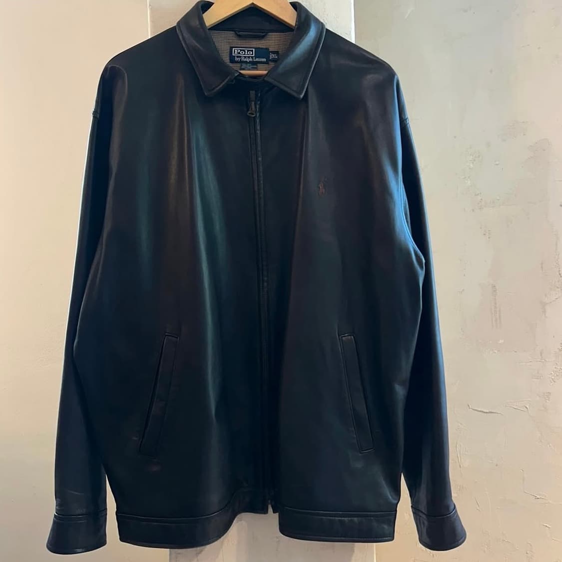 90‘s 폴로랄프로렌 브라운 쉽스킨 자켓 상품이미지2