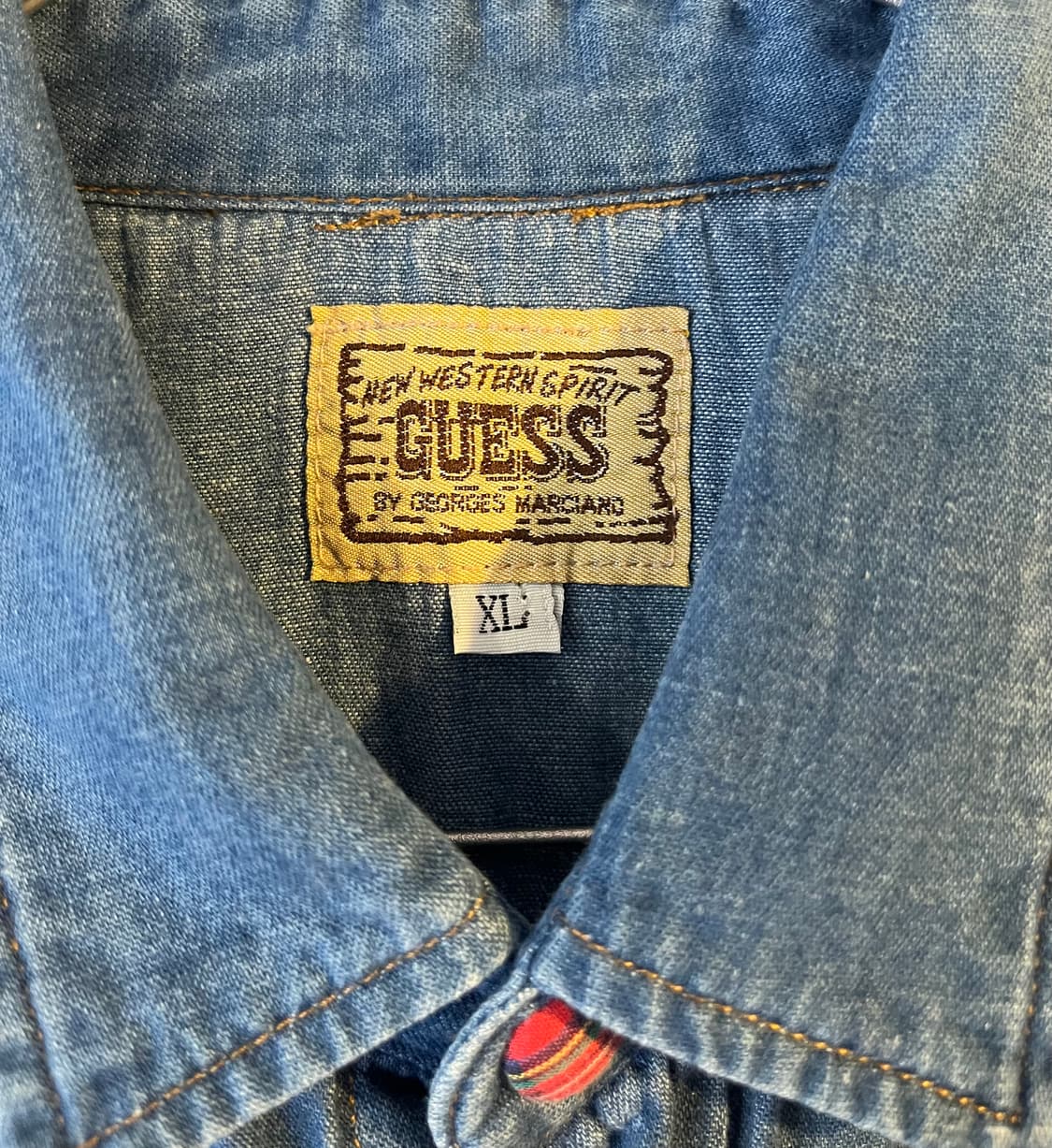 90년대 게스 웨스턴 데님셔츠(미국제) 상품이미지3