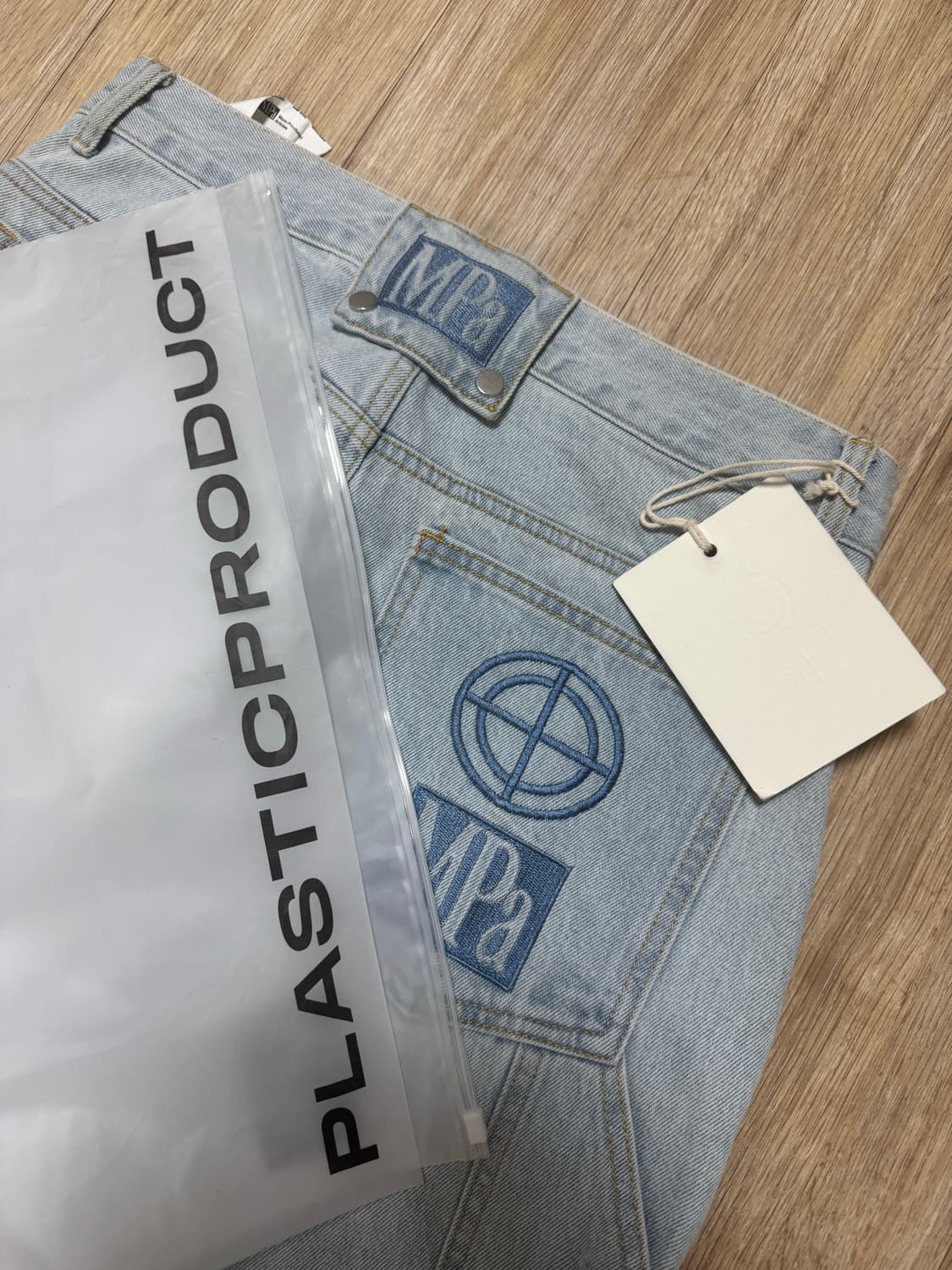 m) 플라스틱프로덕트 페인터 데님 팬츠 상품이미지3
