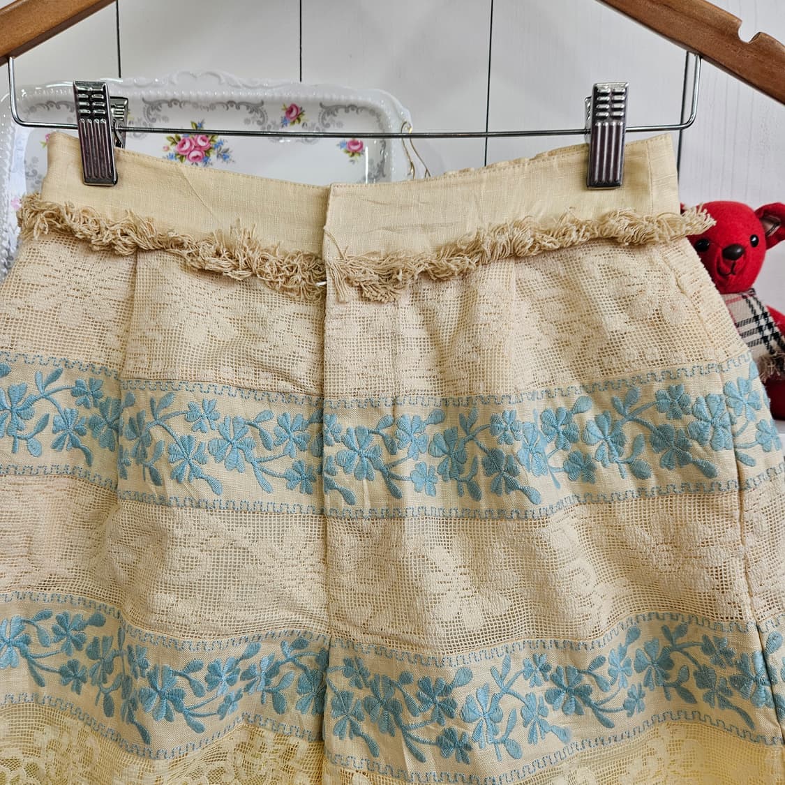 레이스 자수 쇼츠 상품이미지3