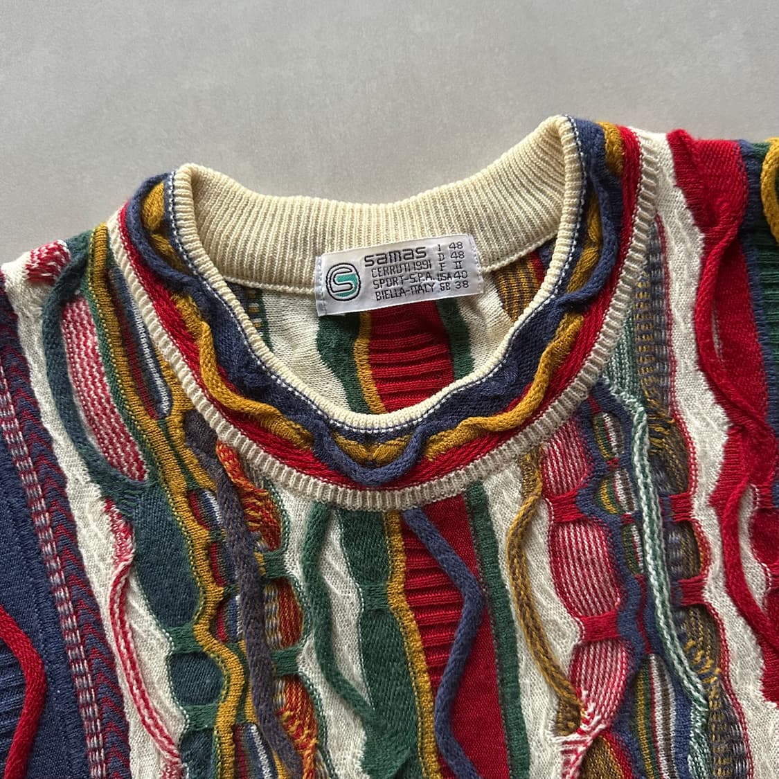 [S]samas 3D 멀티컬러 케이블 니트 스웨터 상품이미지8
