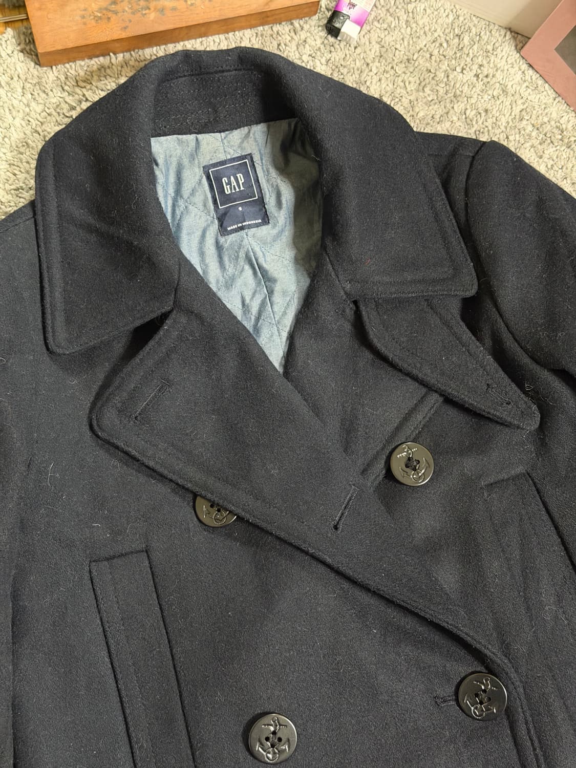 GAP 갭 울혼방 네이비 피코트 상품이미지4