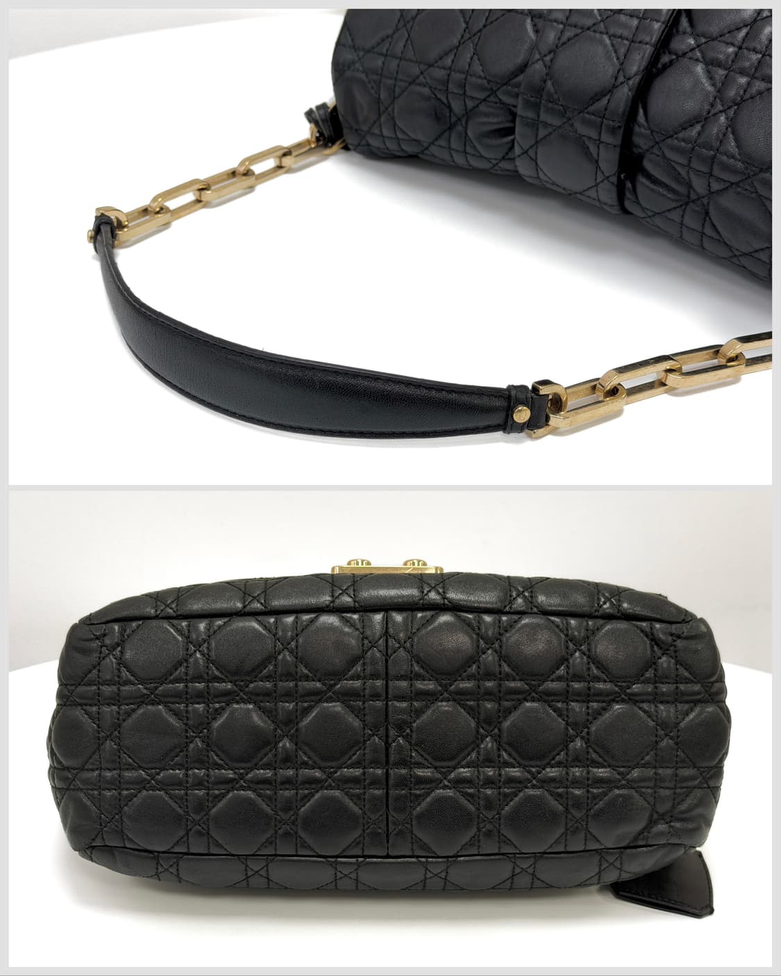 디올 까나쥬 뉴 락 레더 체인 숄더백 상품이미지6