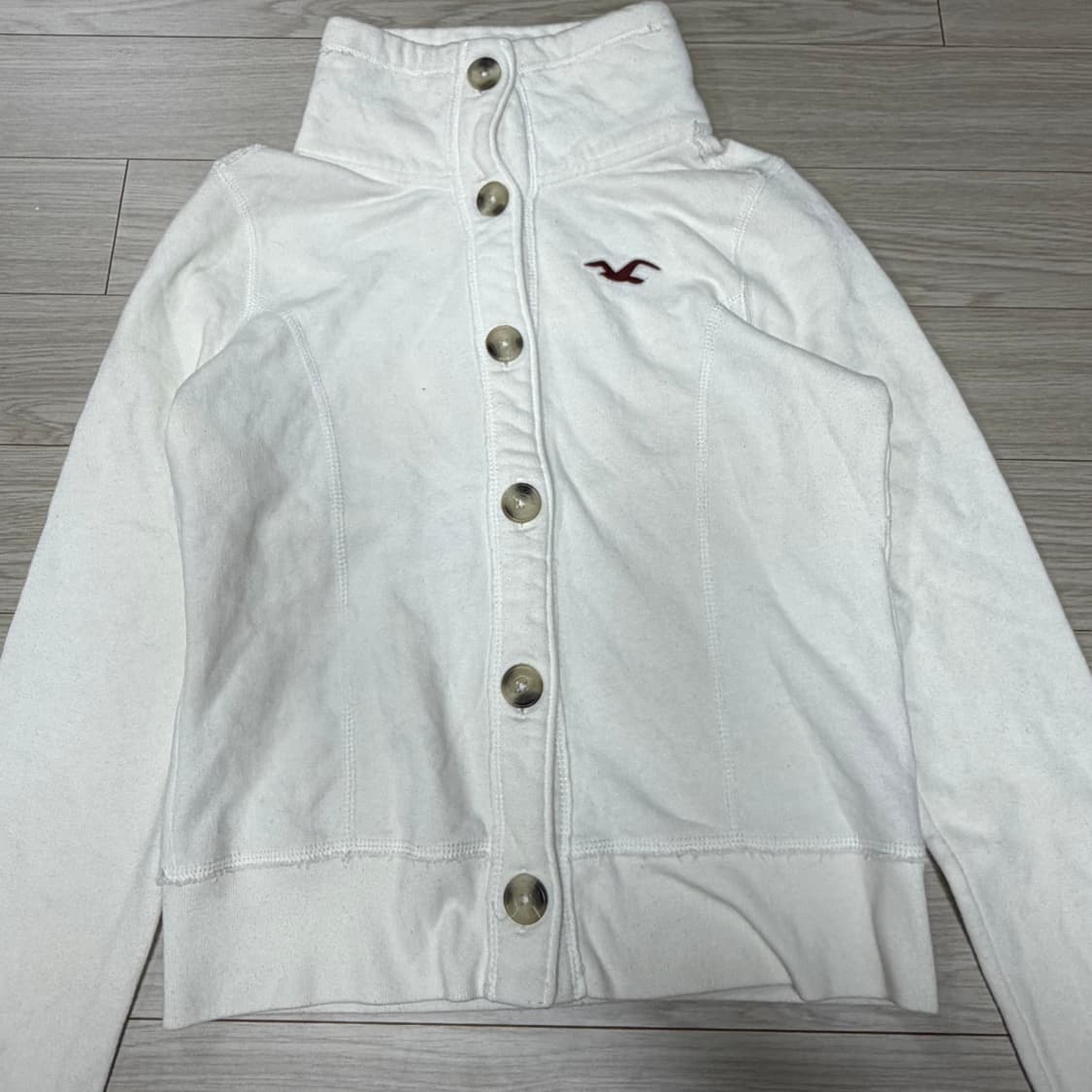 홀리스터 화이트 집업 s 상품이미지2