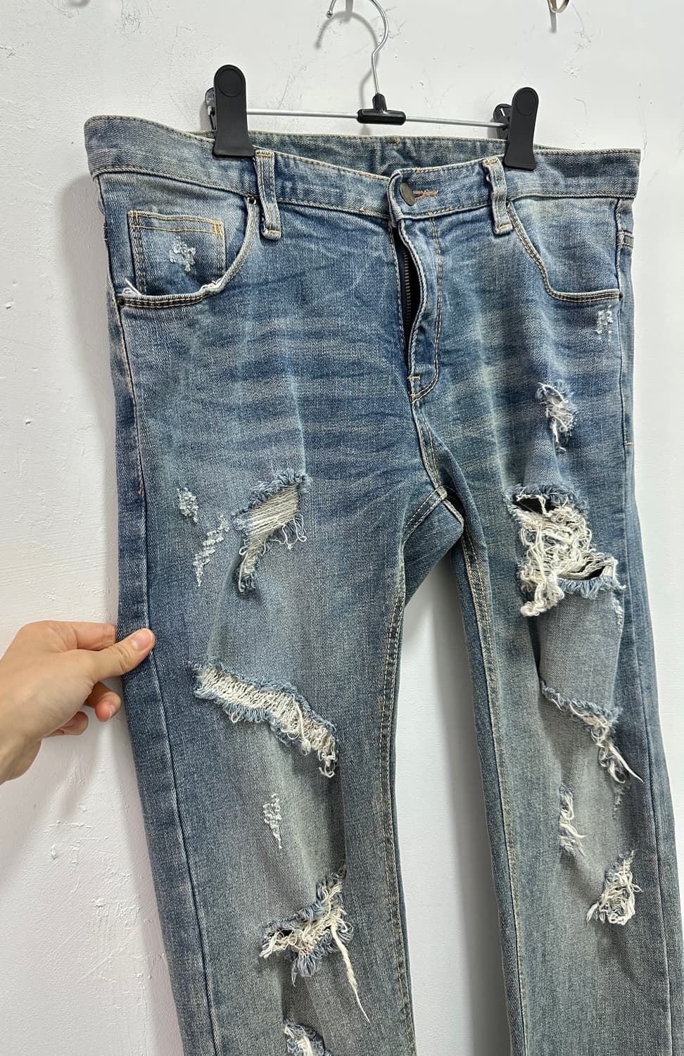 Vintage distressed denim pants 상품이미지6