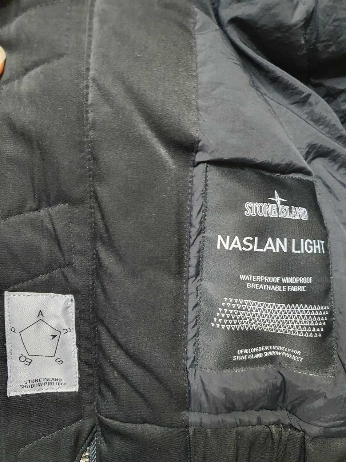 스톤아일랜드 블랙 봄버 자켓 95 상품이미지6