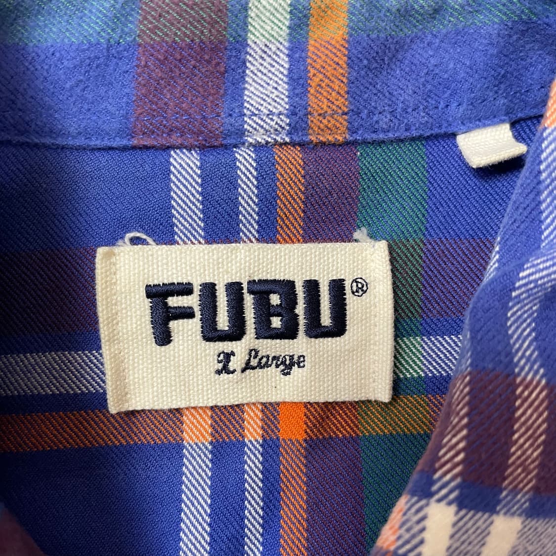 FUBU 체크 투포켓 긴팔 셔츠 XL 상품이미지4