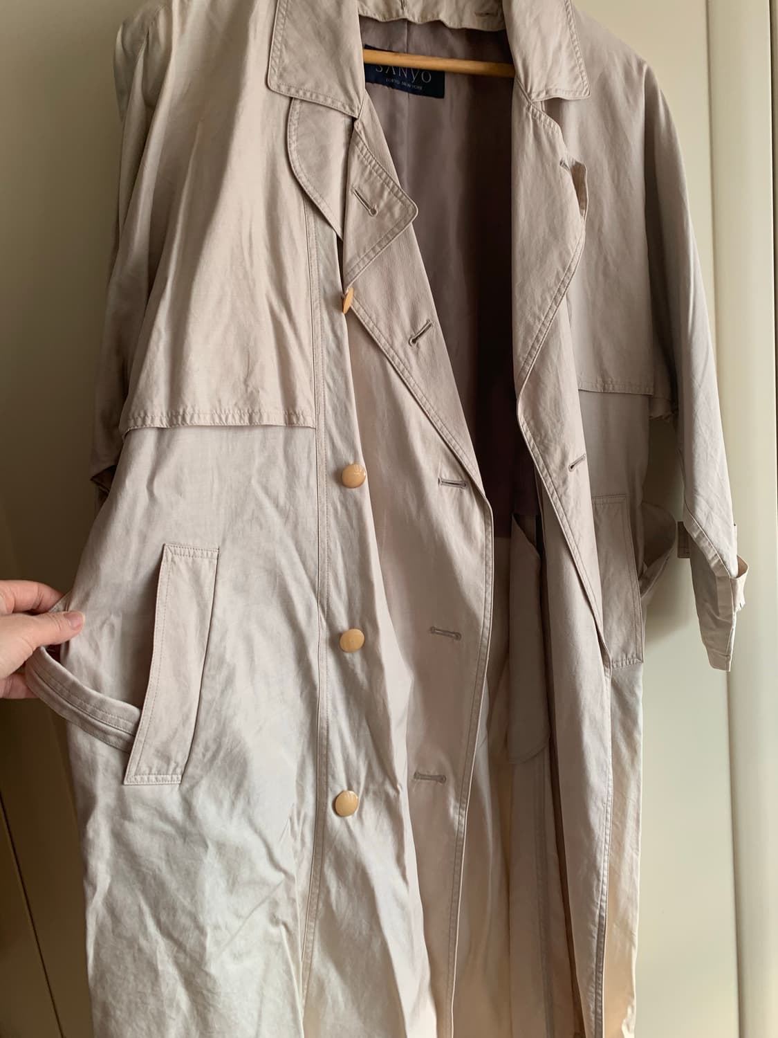 산요 일본. 빈티지 트렌치코트 상품이미지6