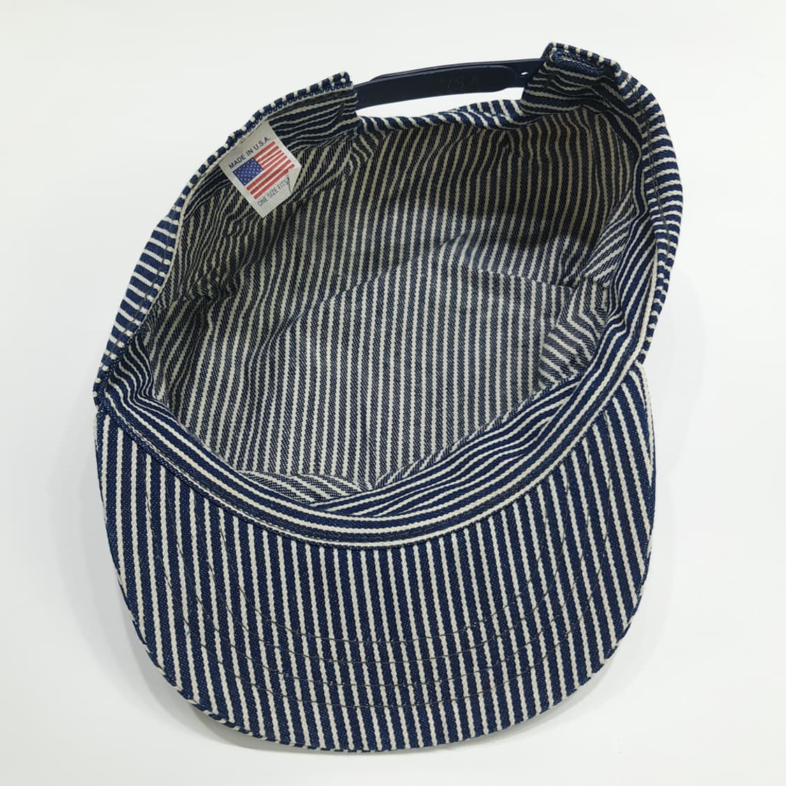 USA Made 빈티지 스트라이프 레일로드 엔지니어캡 P1531 상품이미지6