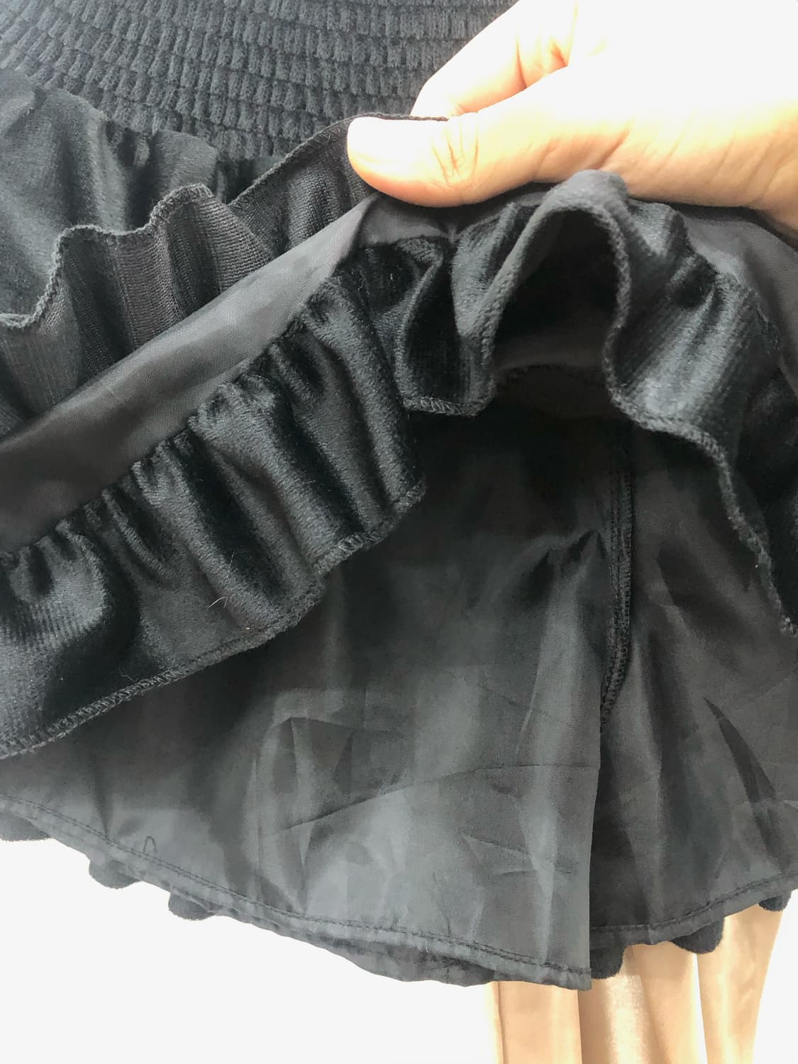 black velvet cancan skirt 상품이미지3