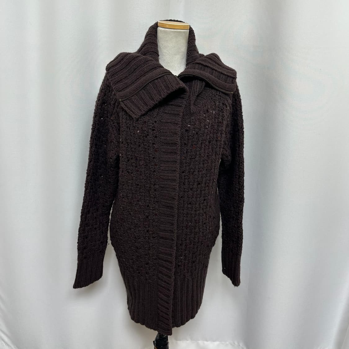   막스앤코 여자 니트 집업  가디건 모/알파카 M 상품이미지1