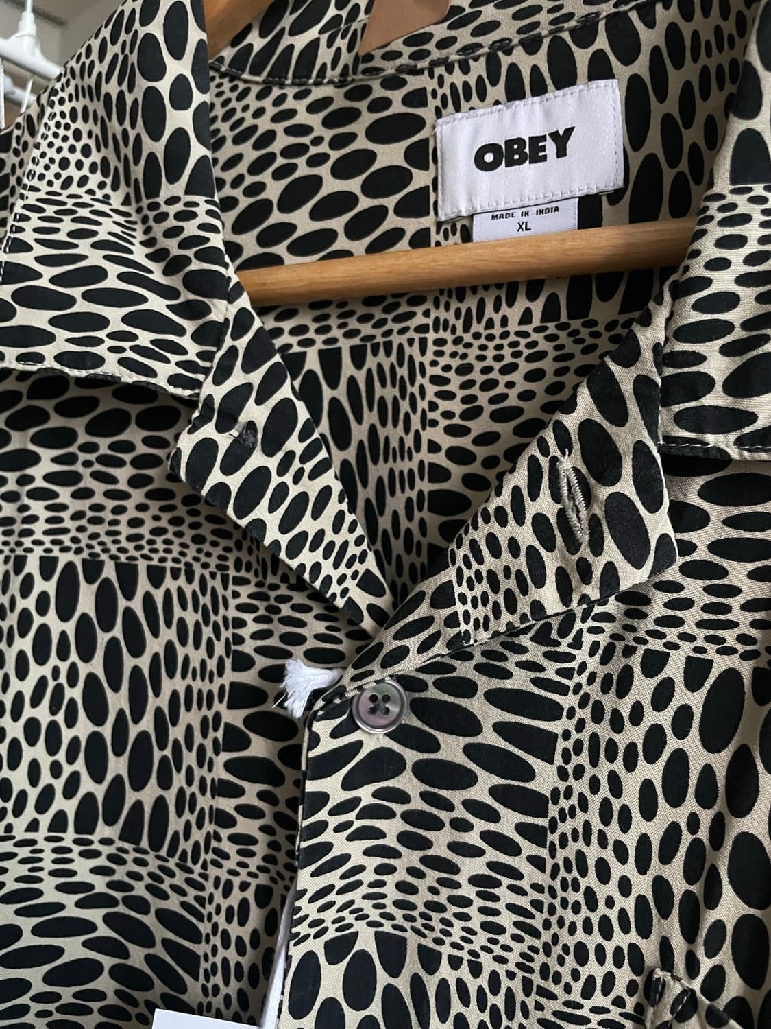 OBEY HOBART WOVEN SHIRT 오베이 반팔셔츠 XL 상품이미지5