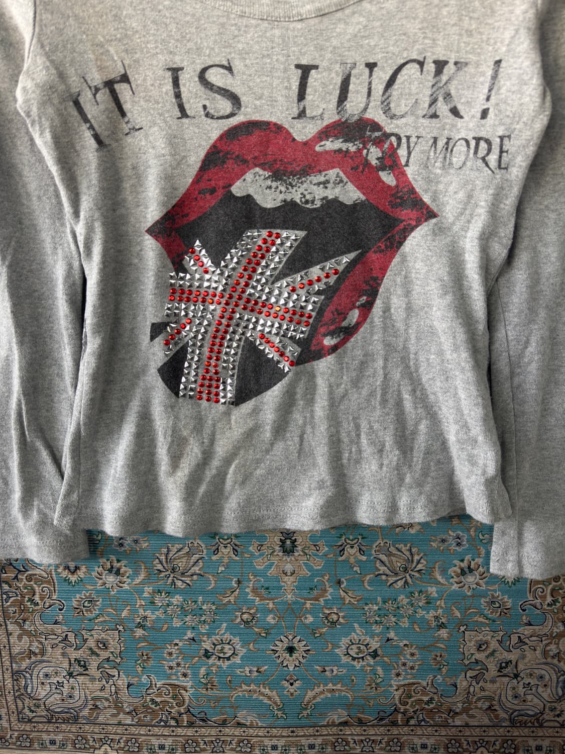 JPN Y2K 롤링스톤스 그래픽 롱슬리브1615 상품이미지5