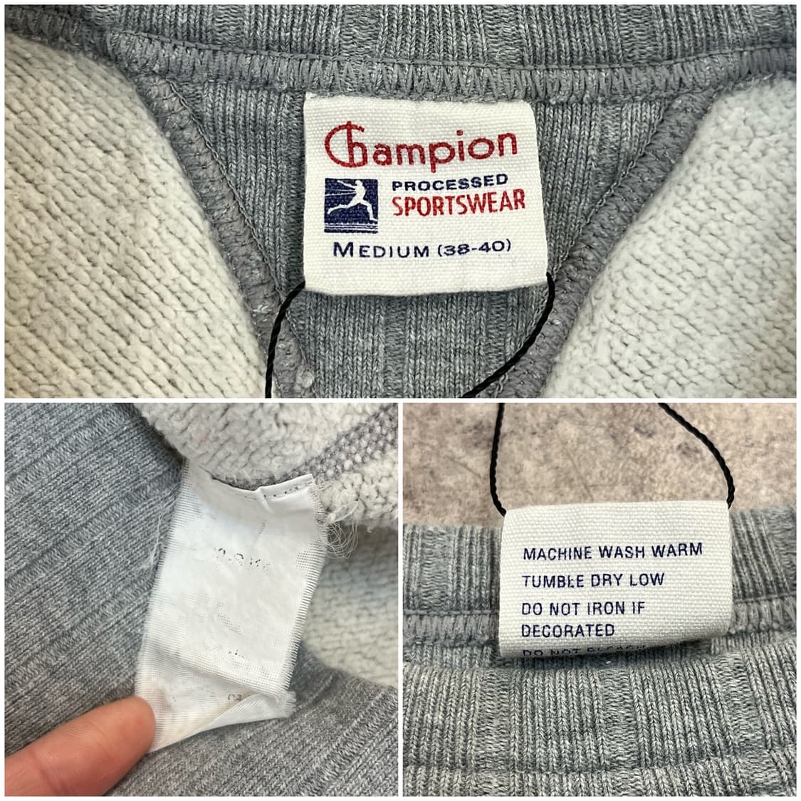 챔피온 빈티지 그래픽 맨투맨 그레이 M #csz3260 상품이미지3