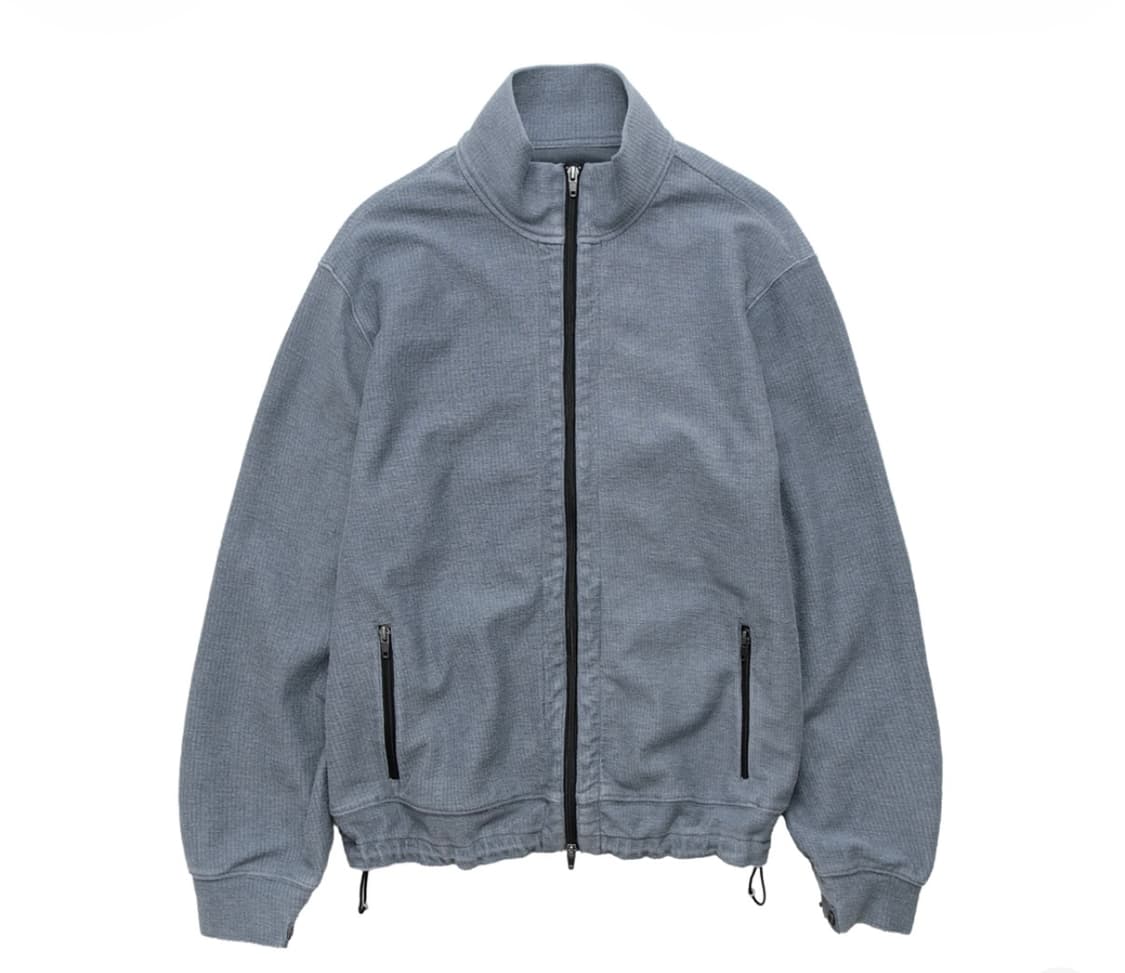 4) 폴리테루 루즈드 집 업 자켓 블루 상품이미지1