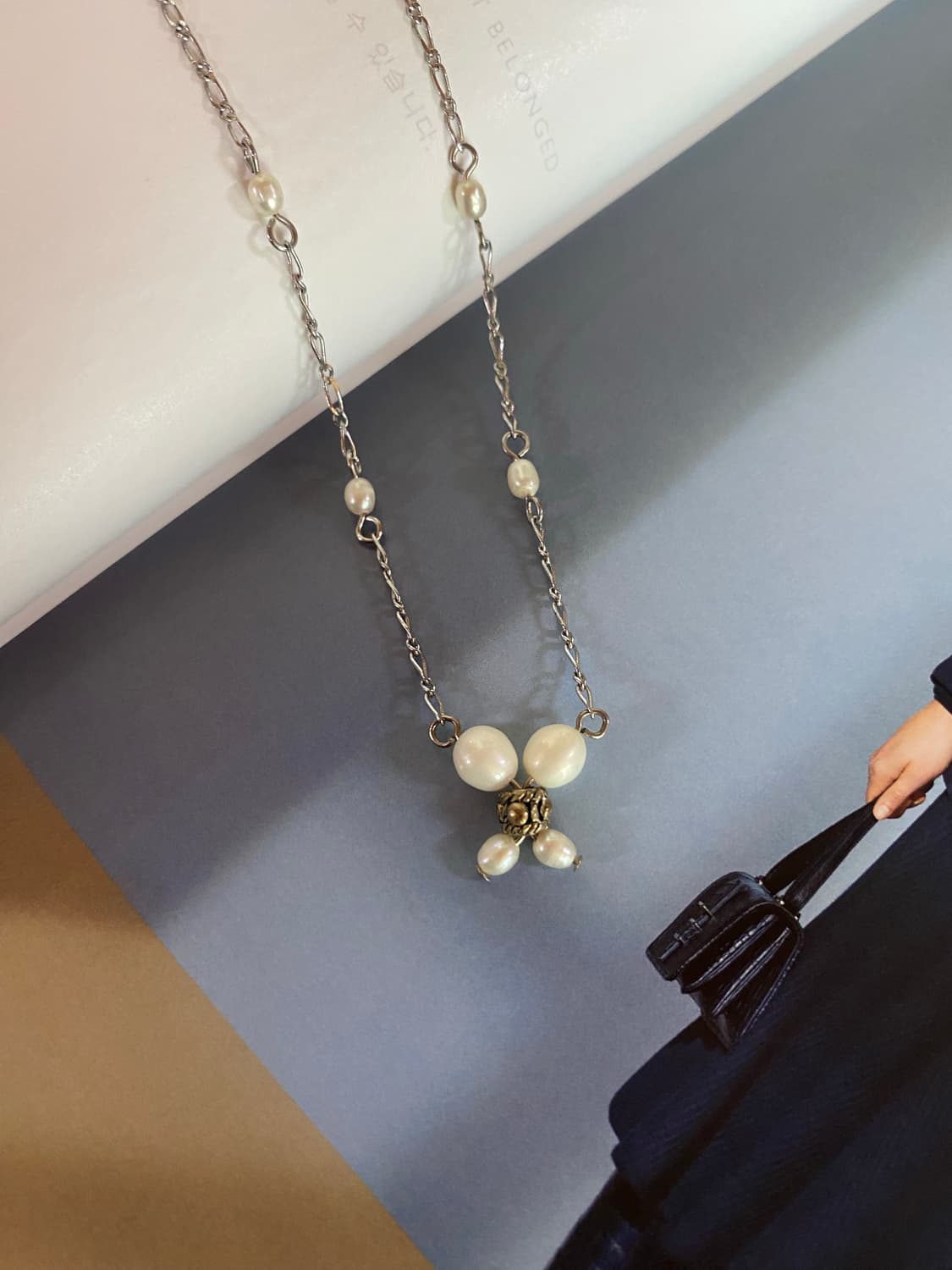 못난이진주 담수진주 목걸이 상품이미지1