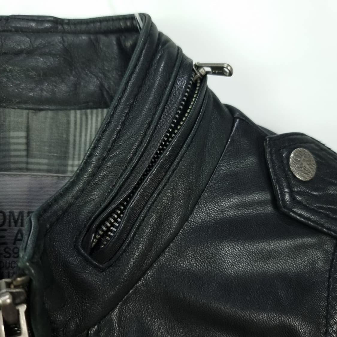 [톰보이] 리얼 램스킨 고틱 펑크 집업 양가죽 자켓 블랙 M18818 상품이미지7