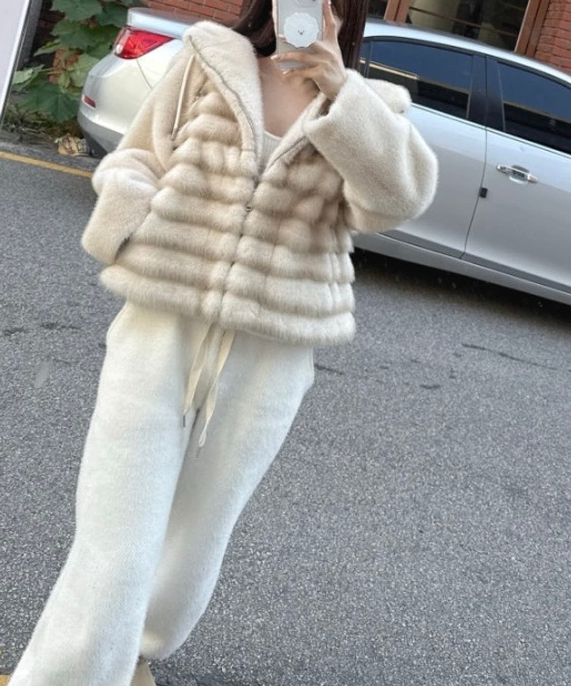 페이크밍크 퍼 후디자켓  상품이미지4