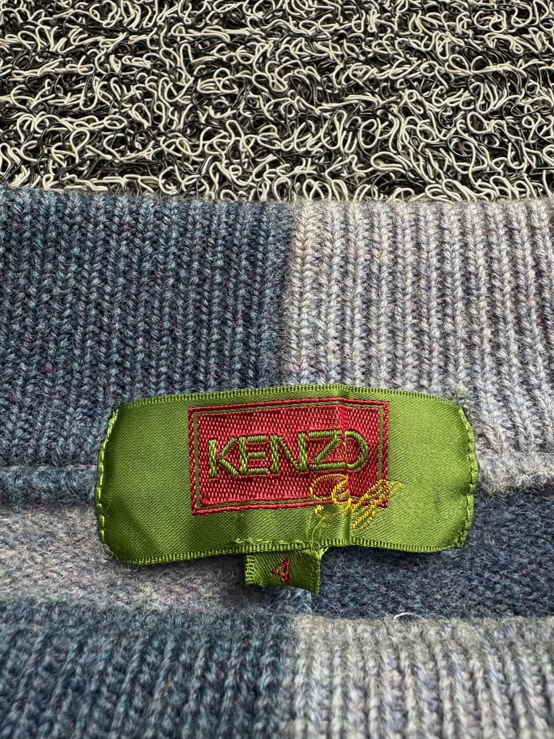 90s 겐조 아카이브 스펠아웃 디테일 배색 니트 2038 상품이미지3