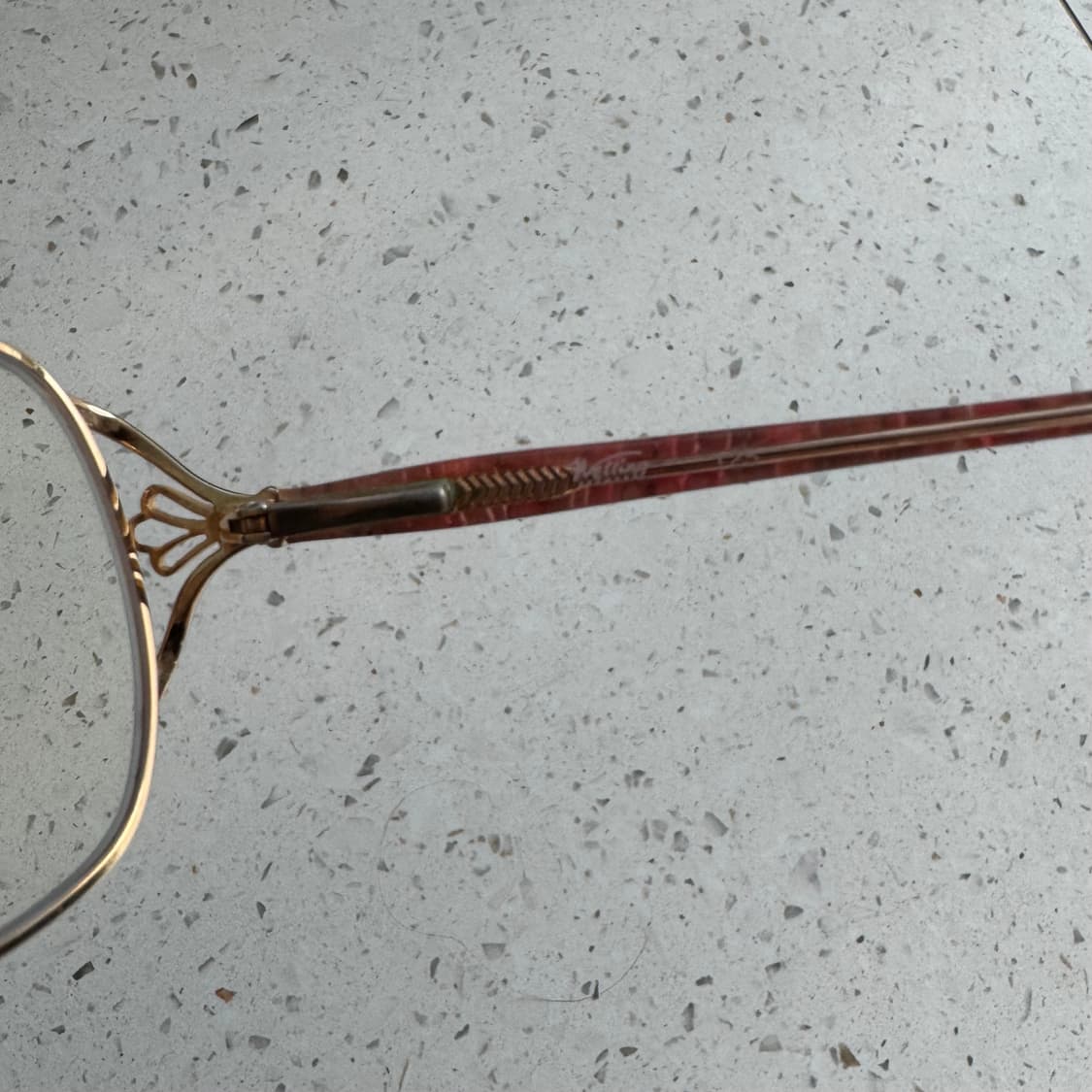 빈티지 골드 프레임 안경 상품이미지5