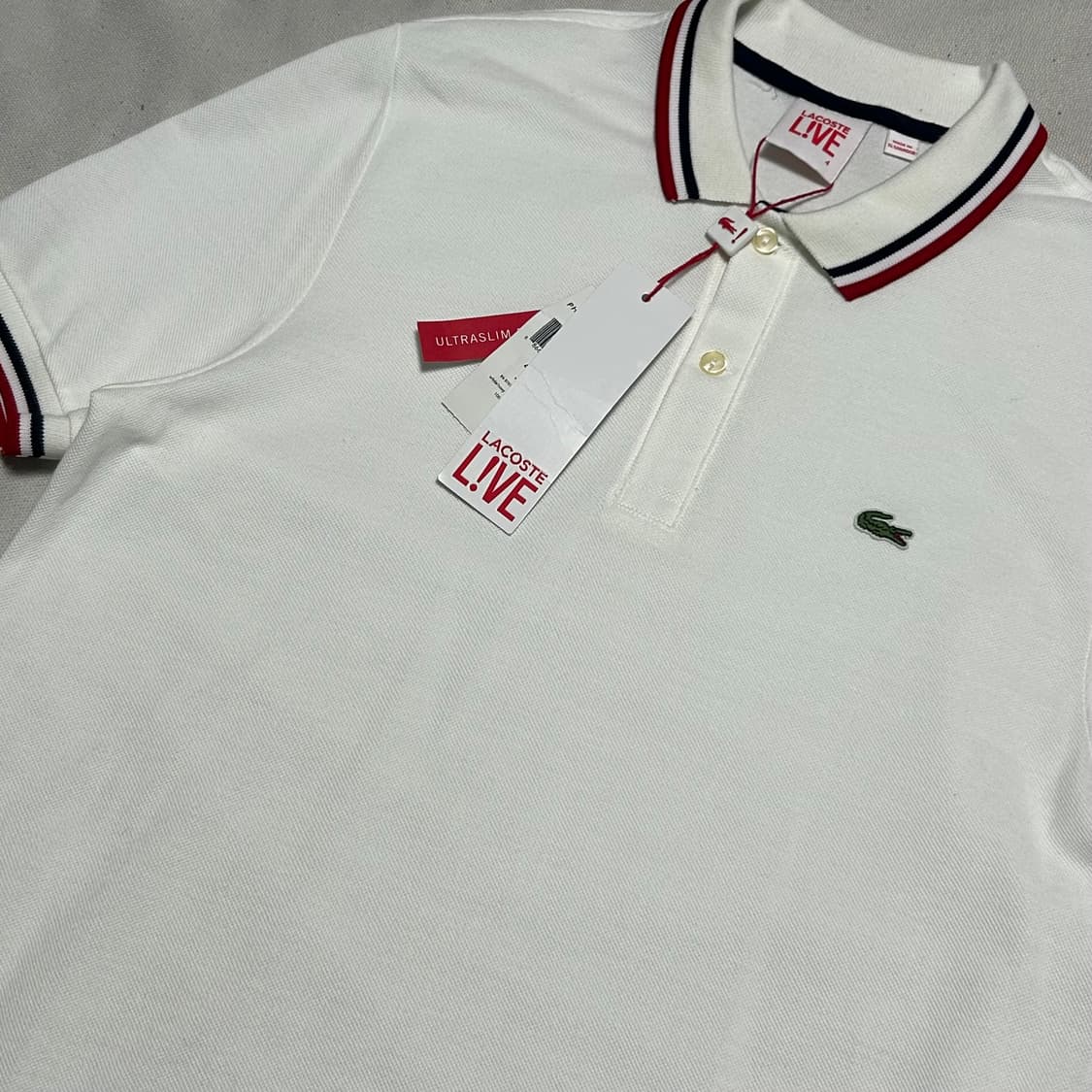 🫶🏻 라코스테 화이트 카라 반팔티 🫶🏻 상품이미지2