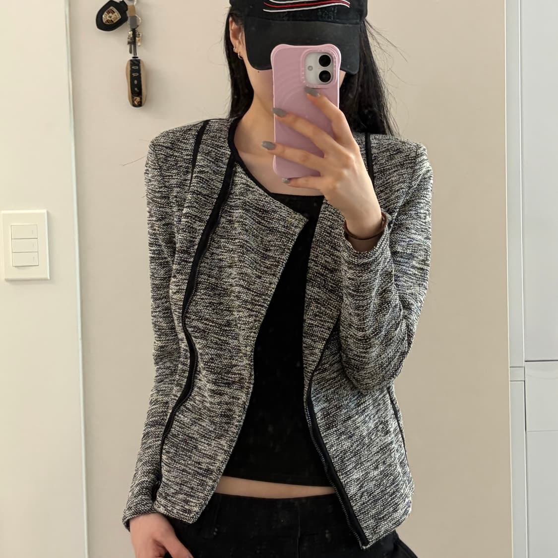 Armani exchange 아르마니 익스체인지 논카라 라이더 자켓 상품이미지1