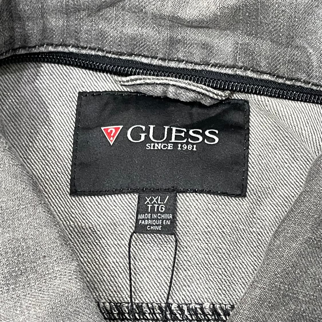 (XXL) GUESS 게스 그레이 데님 자켓 상품이미지7