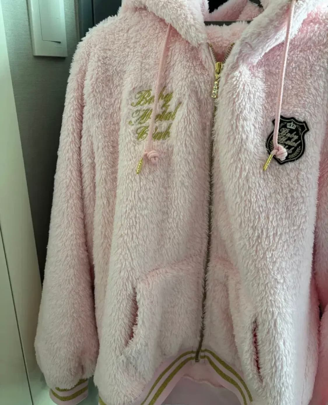 베이비메탈클럽 키티 퍼자켓 베메클아우터 핑크색상 상품이미지3