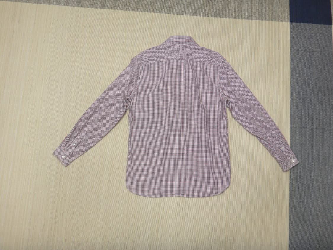 (M/95) 프레드페리 남성 깅엄체크 긴팔 면 셔츠 상품이미지2