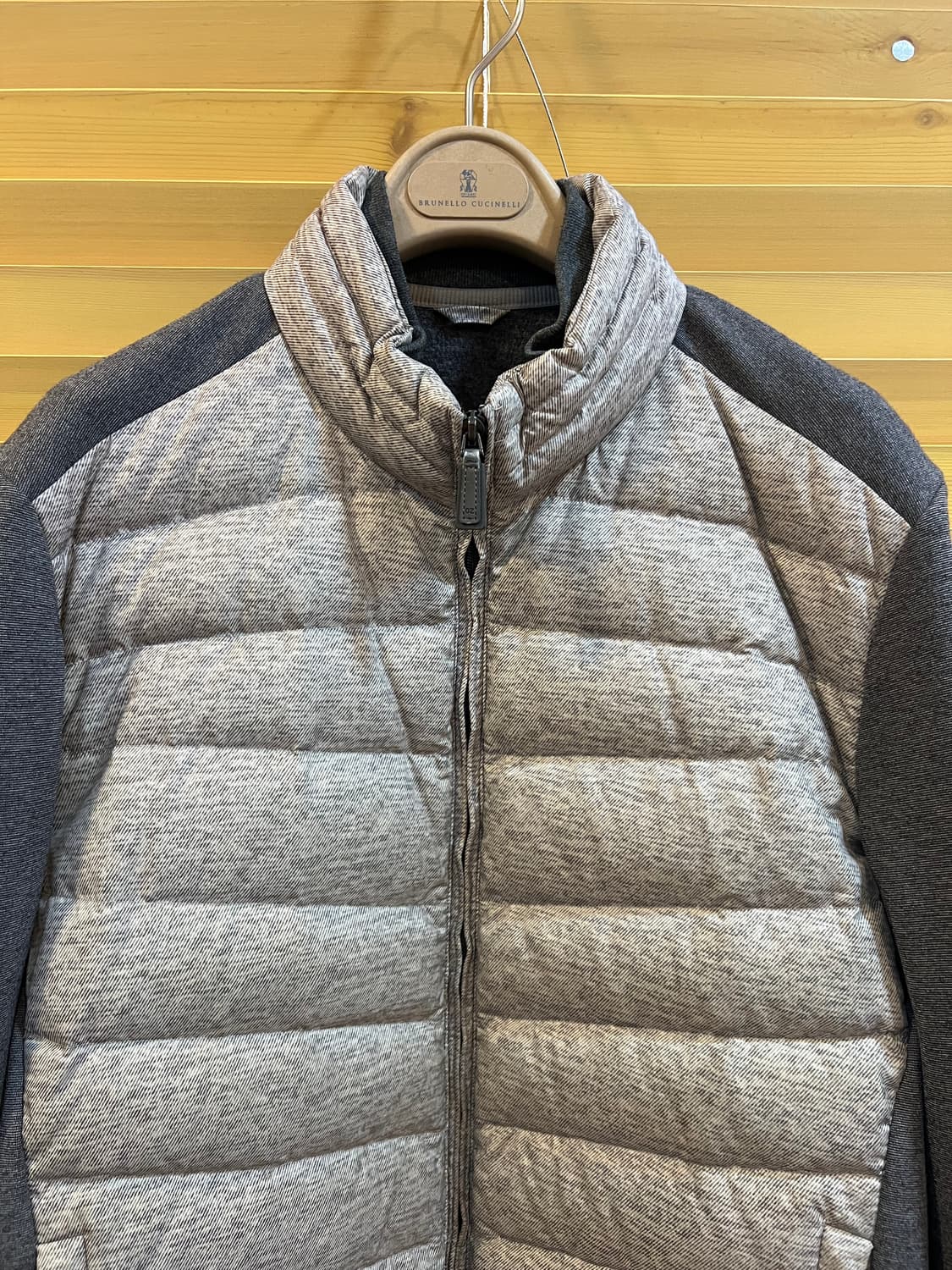 올젠 남성 그레이 구스다운점퍼 간절기점퍼 상품이미지1