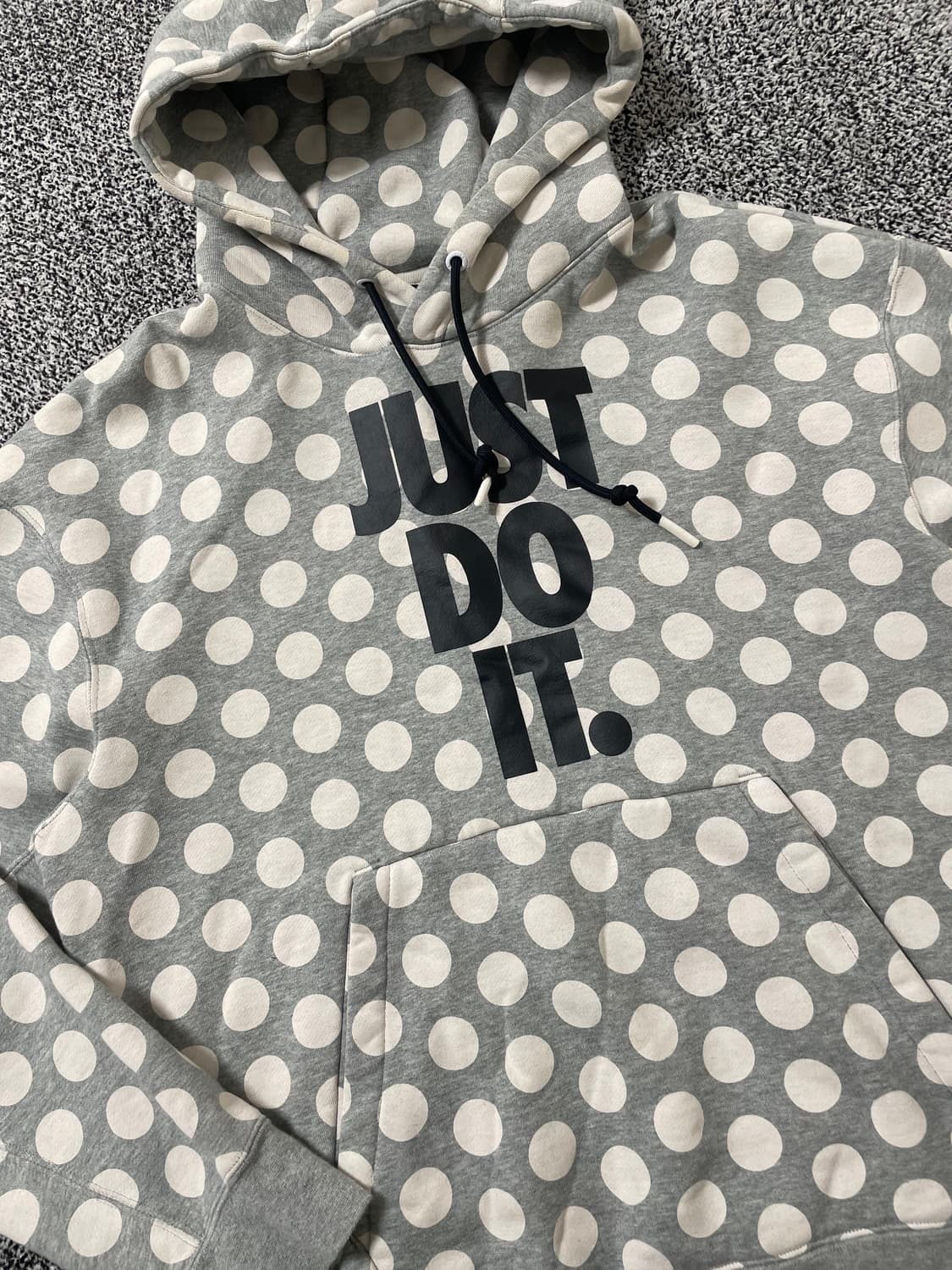 빈티지9. 나이키 NSW 도트 그레이 풀오버 후드티 후디 모리걸 핀터깔 상품이미지2