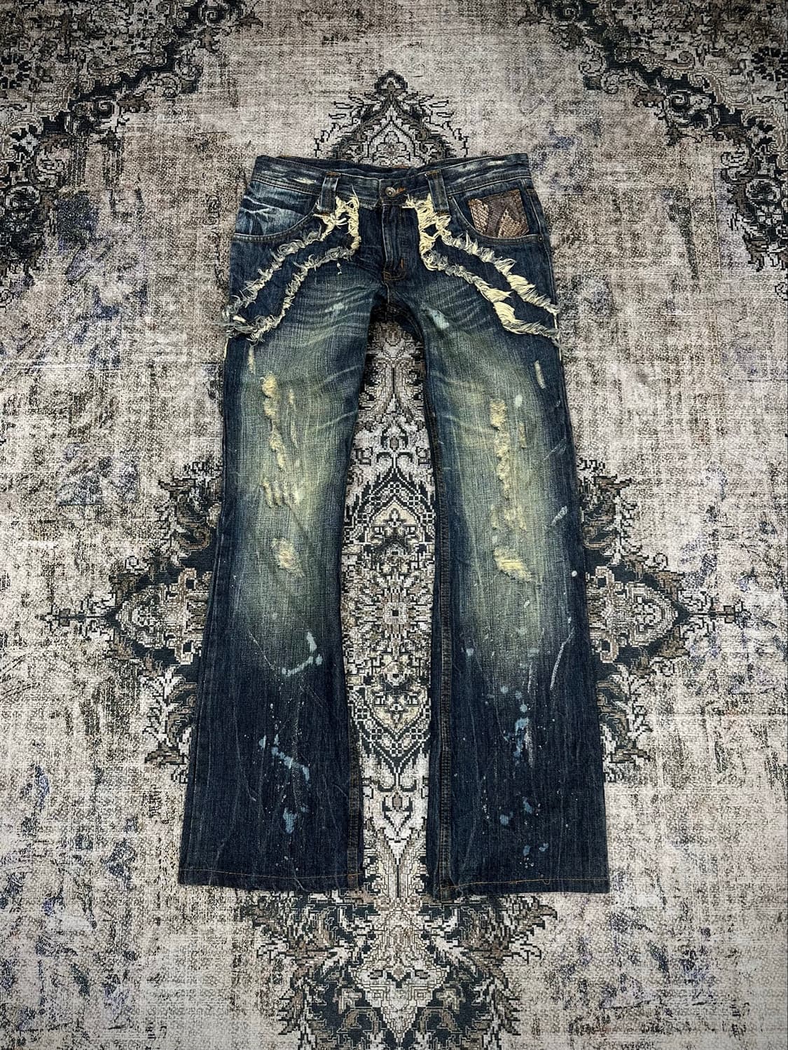 Semantic design Python paint wash jeans 상품이미지1