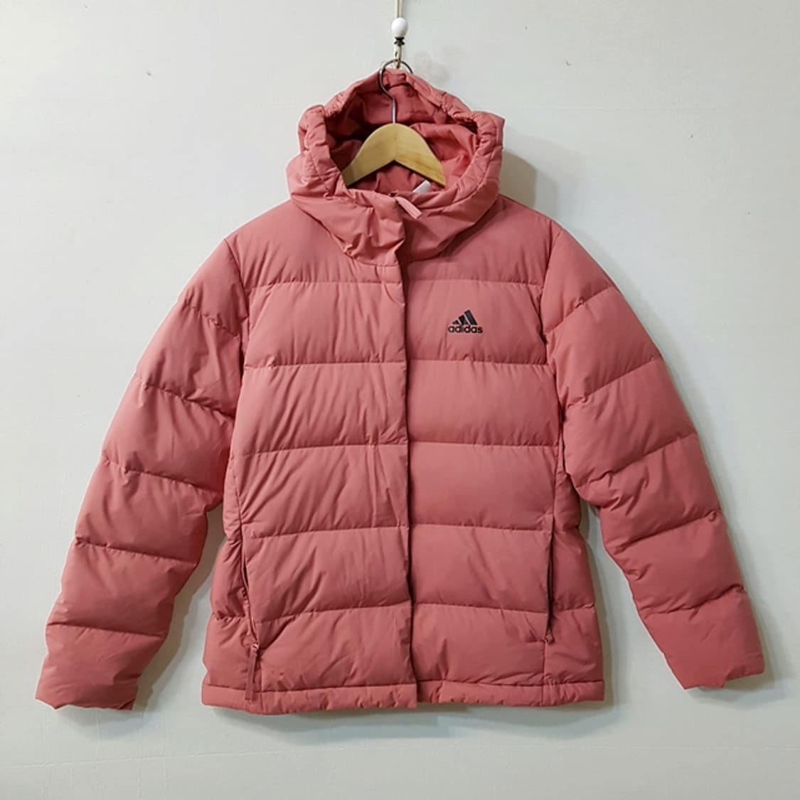 아디다스 헤비 다운 패딩 점퍼 핑크 상품이미지1