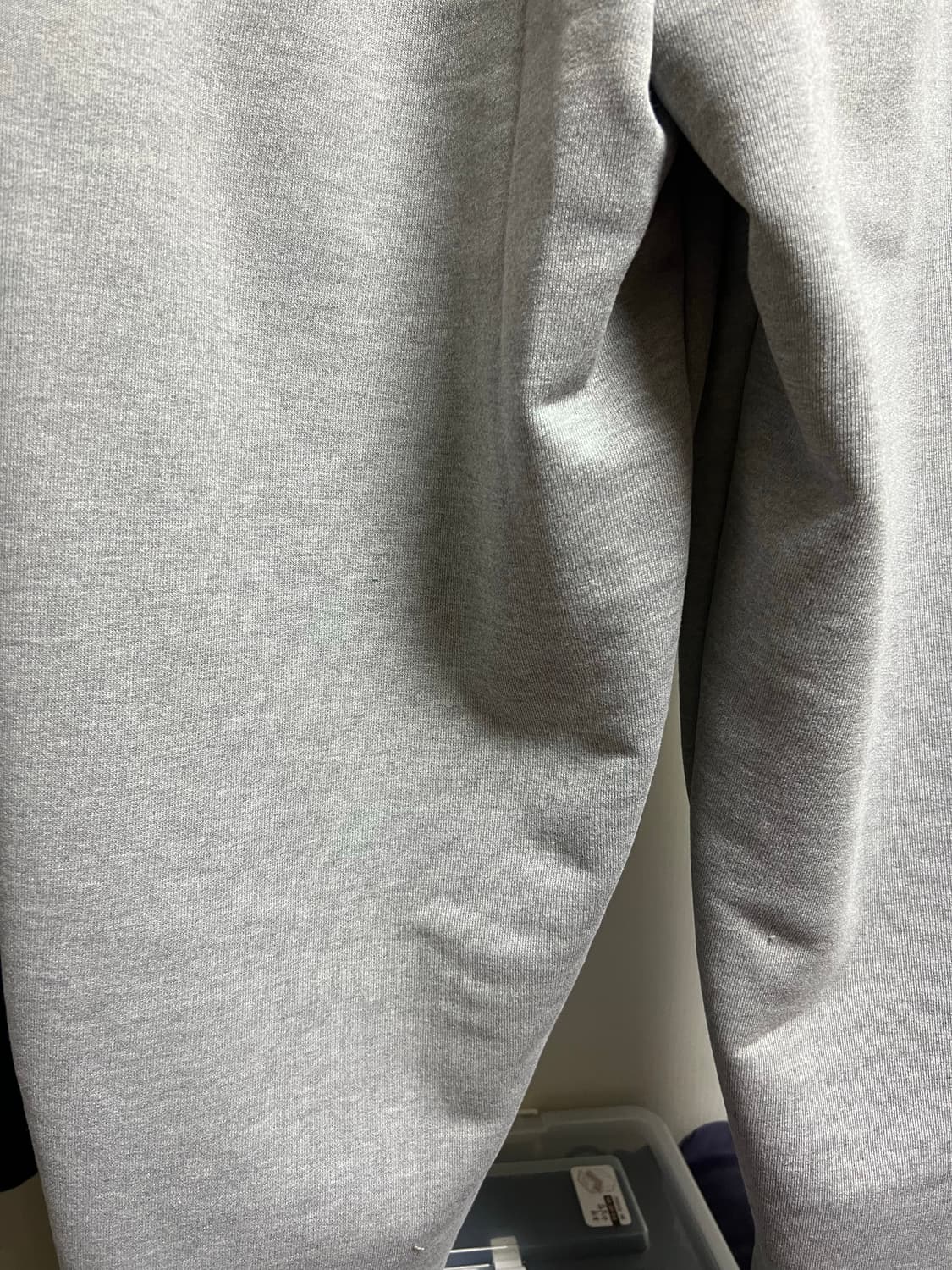 [OS] MJD x 코인 서울 벨티드 헤비 스웨트 배기팬츠 멜란지 그레이 상품이미지4