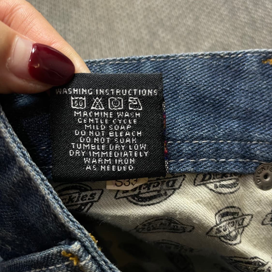 (31) 디키즈 버튼플라이 중청 레귤러핏 스트레이트 레그 데님  팬츠 상품이미지6