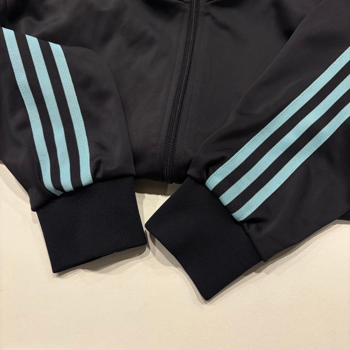 [100] 07s 아디다스 블랙 3선 트랙 자켓 져지 민트 B380 상품이미지7