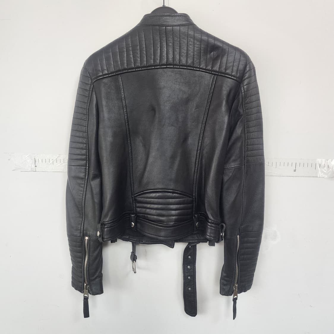 자라 trf 블랙 가죽 라이더 자켓 상품이미지8
