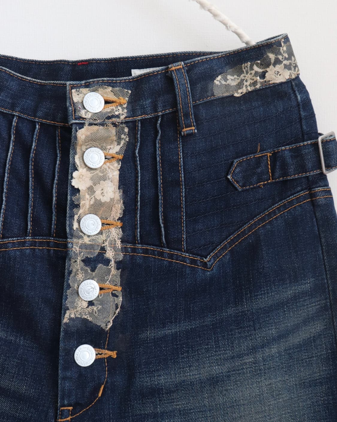 [Sunao Kuwahara] Lace Trimming Pants 상품이미지8