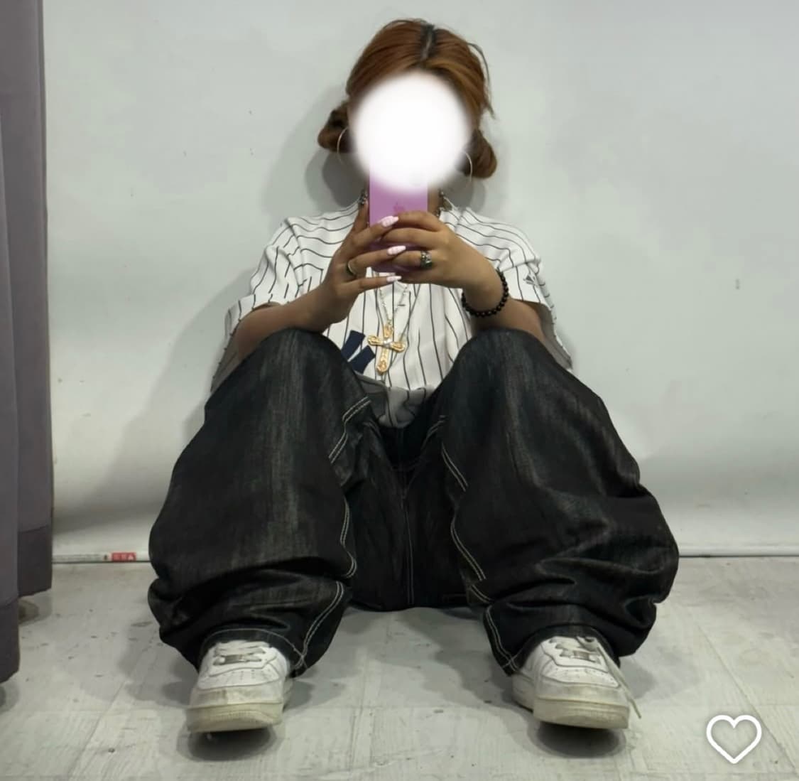 빈티지 생지데님 바지 와이드팬츠 상품이미지2