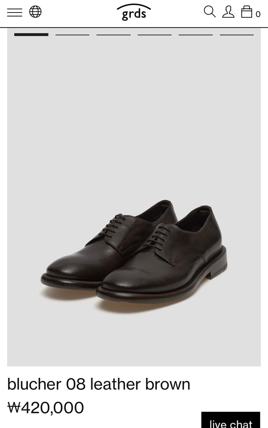 그라더스 브라운 레더구두 240 상품이미지2